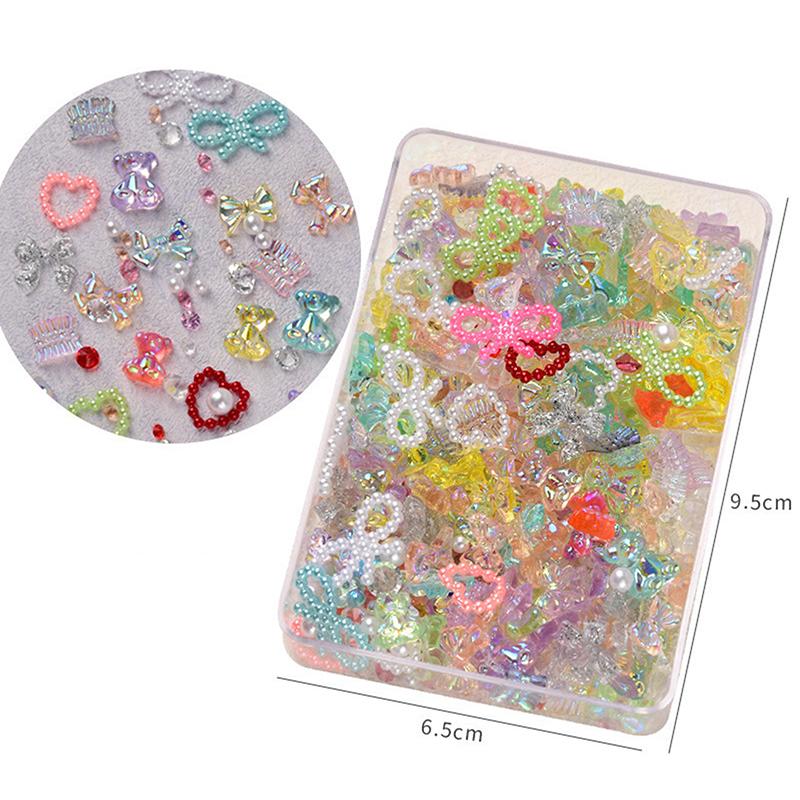 

Нежное украшение для маникюра Гладкая поверхность Не отпадающий Мини 3D бантик Маникюр Глиттер Украшение Маникюр Украшение Яркий