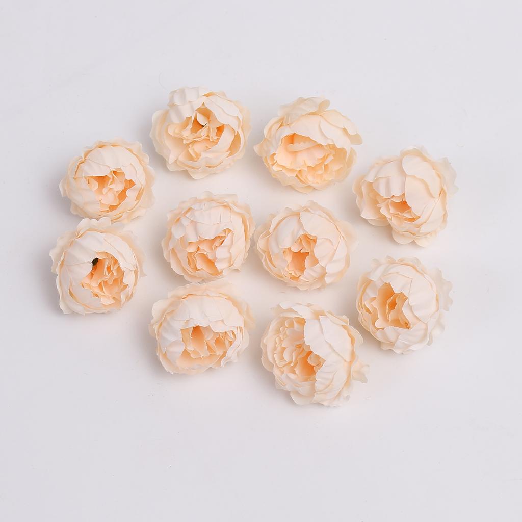 5/10Pcs Artificial Peony Flowers 4.5cm Fake Flower Heads for Home Room Dceor Wedding Marriage Decoration DIY Gifts Accessory