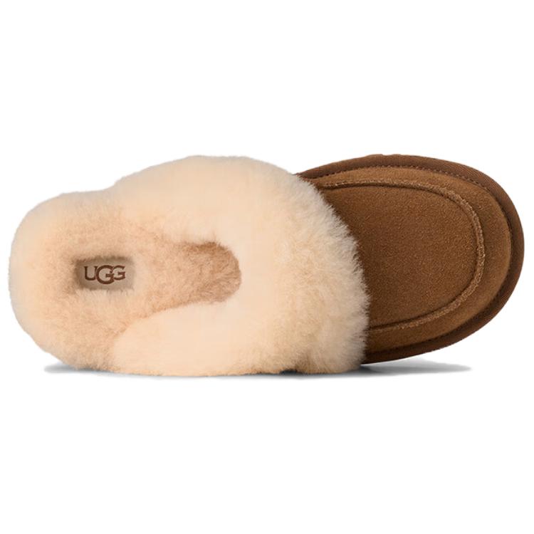 UGG Loria Fur Comfortable Simple Open-Toe Slippers Women Slippers 1174571-CHE