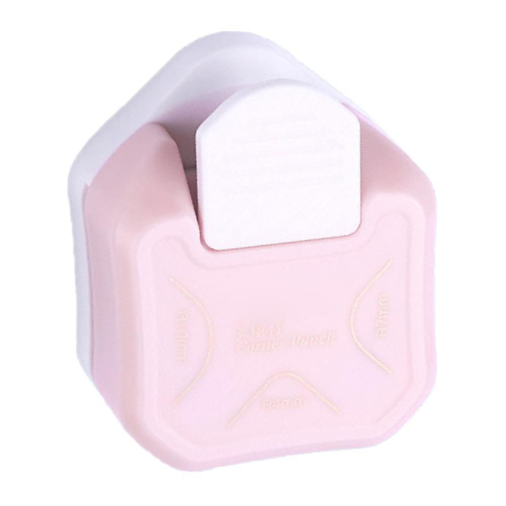 Plastic Corner Rounder Punch Pink Blue 3 in 1 Corner Punch 4mm 7mm 10mm Portable Mini Corner Trimmer Scrapbooking