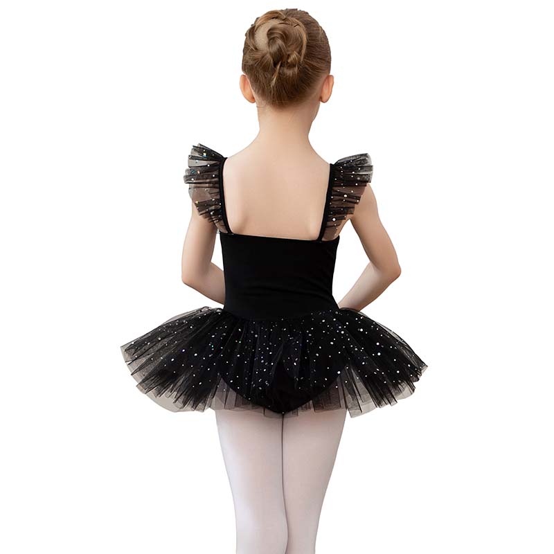 Süßes Kinder Ballett Kostüm Mädchen Kinder Ballett Rock Tanzkostüm mit Pailletten Kleid