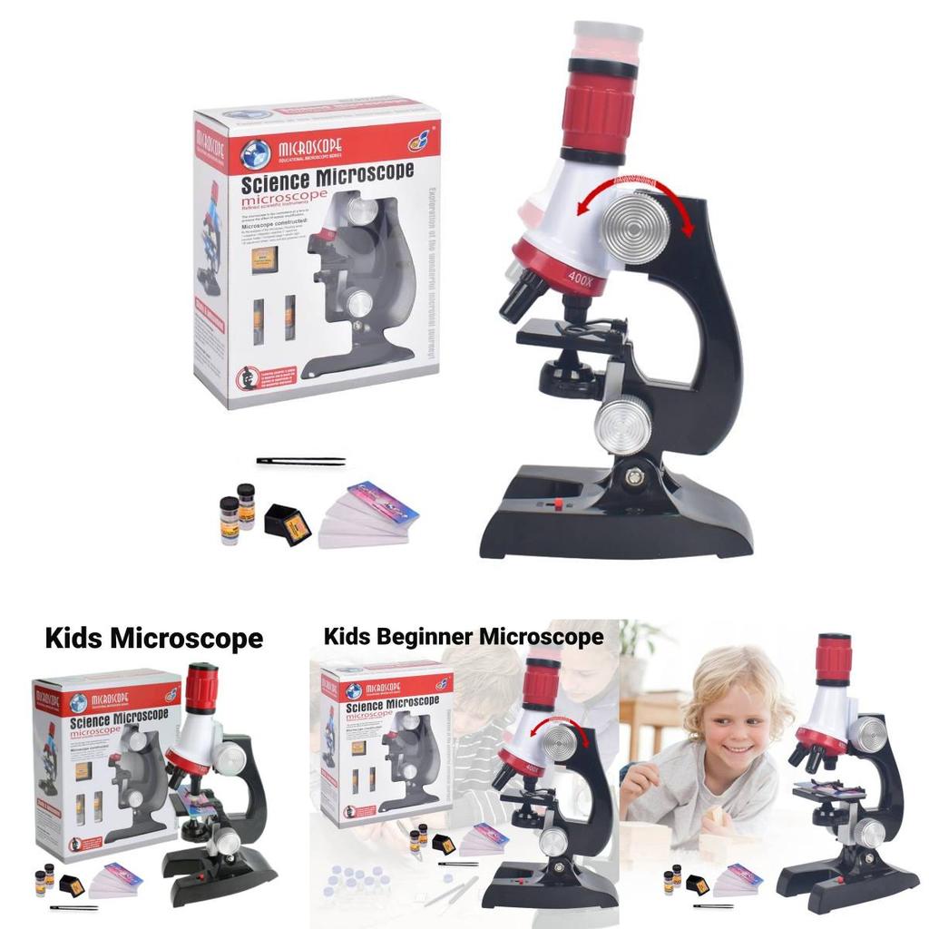 Children's Educational Microscope Toy For Science Discovery High Definition Simulated Biological Experiments Plastic Material