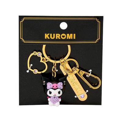 Sanrio KUROMI 3D Keychain with Stone Japan NEW Sanrio Characters