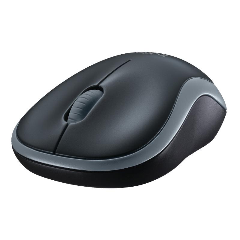 Logitech M185 Wireless Symmetrical Office Mouse - Black/Gray Trim