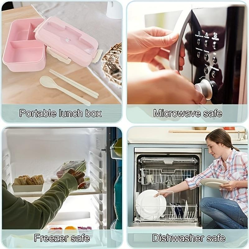 1pc Insulated Lunch Box, Bento Box for Students, Portable Sealed Compartment Lunch Container for Microwave,back to school