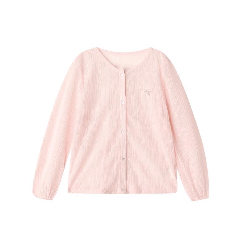 Deesha Girls' Summer Elegant Round Neck Lace Cardigan