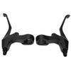 1 Pair of Mountain Bike Brake Levers, Folding Mountain Bike Extension Brake Levers, Long Handle Brake Levers (Black)