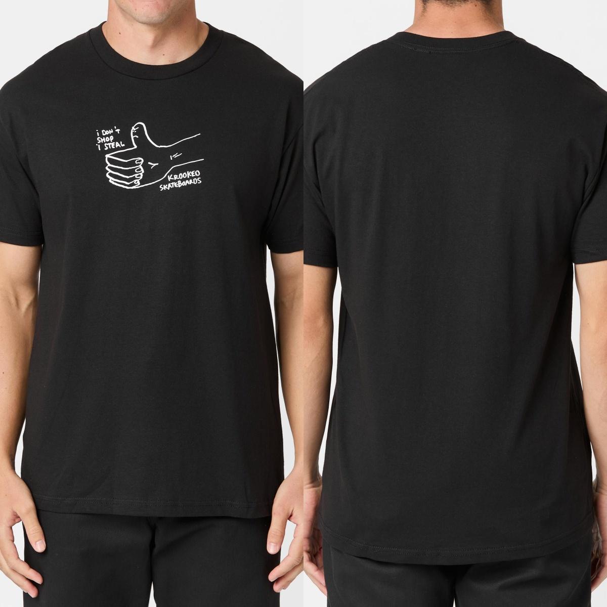 Krook Skateboard Brand T-shirt - Suitable for Daily Outings High-end Luxury Unisex Style Both of Men and Women S разноцветный