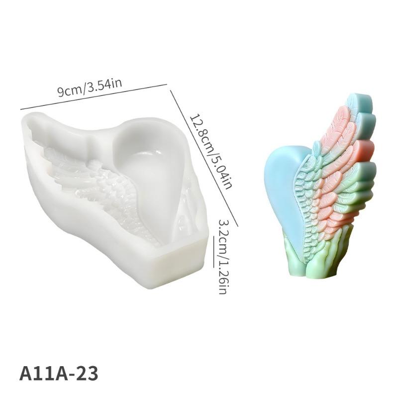 

Sea Star Conch Candle Silicone Mold DIY New Hand Held Wings, Heart-shaped Dropper Silicone Mold Cake Baking Mold