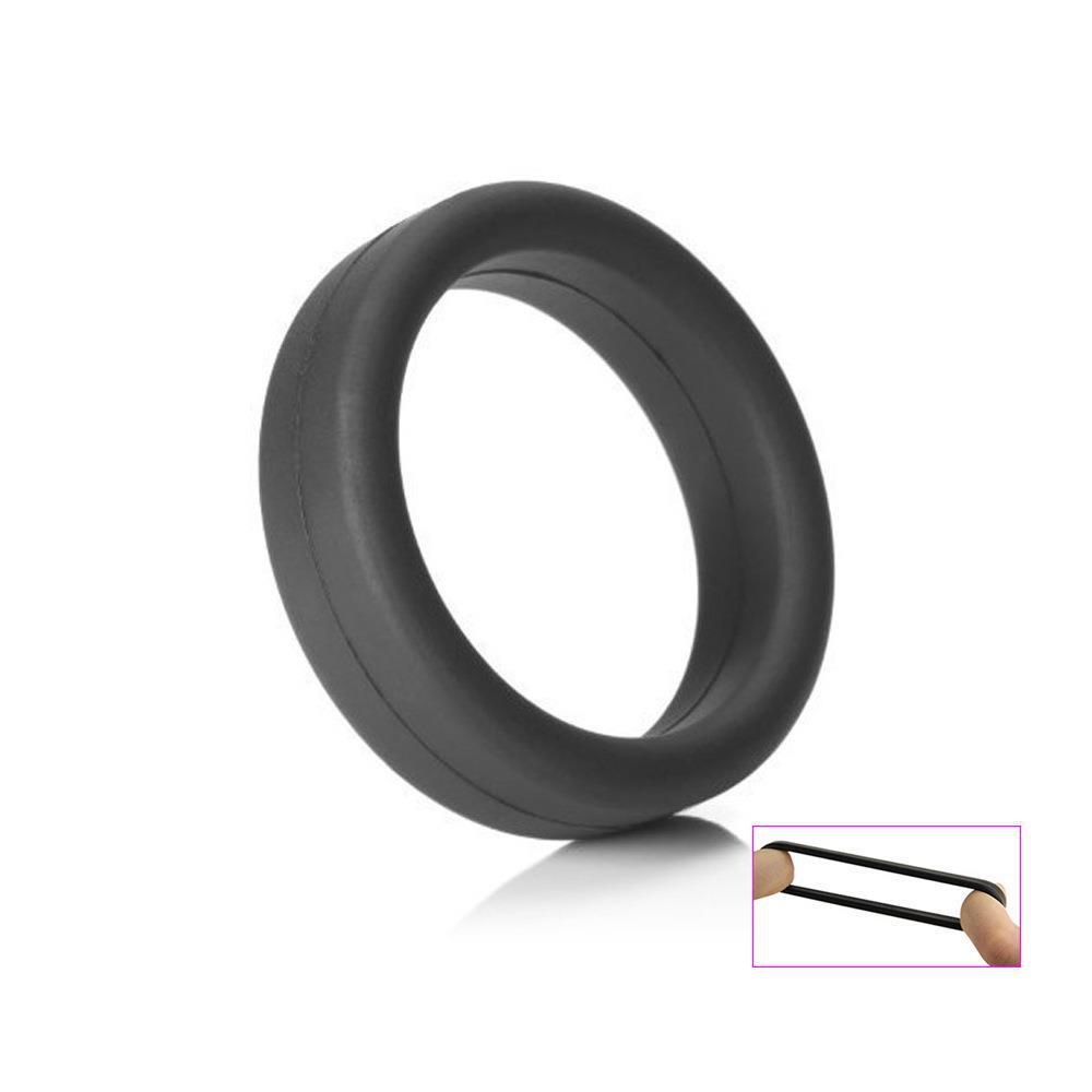 Men's Silicone Delay & Lock Ring - Adult Erotic Product