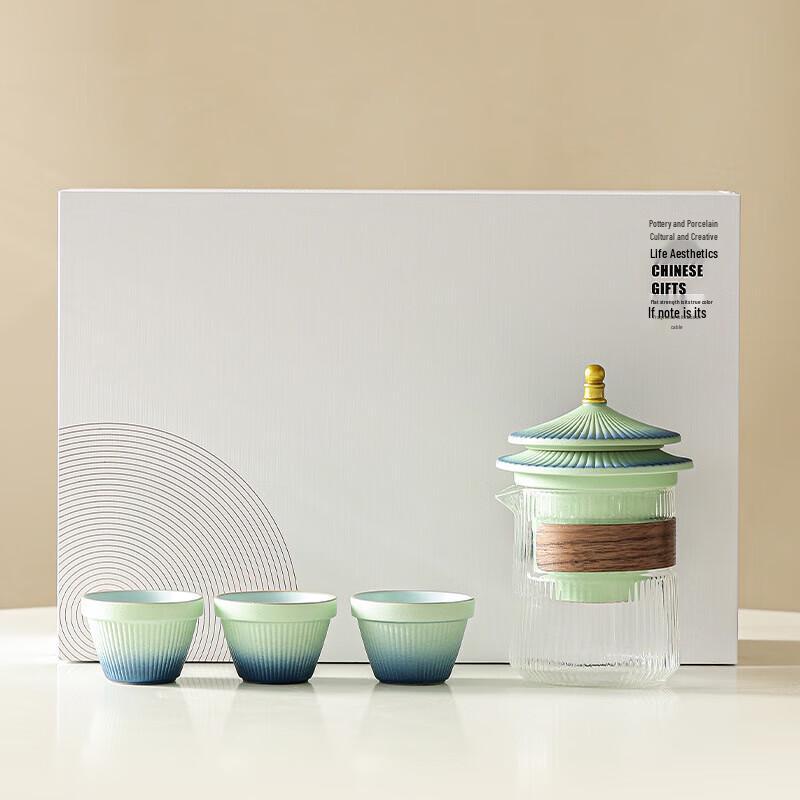 

Palace-Style Ceramic Kung Fu Tea Set