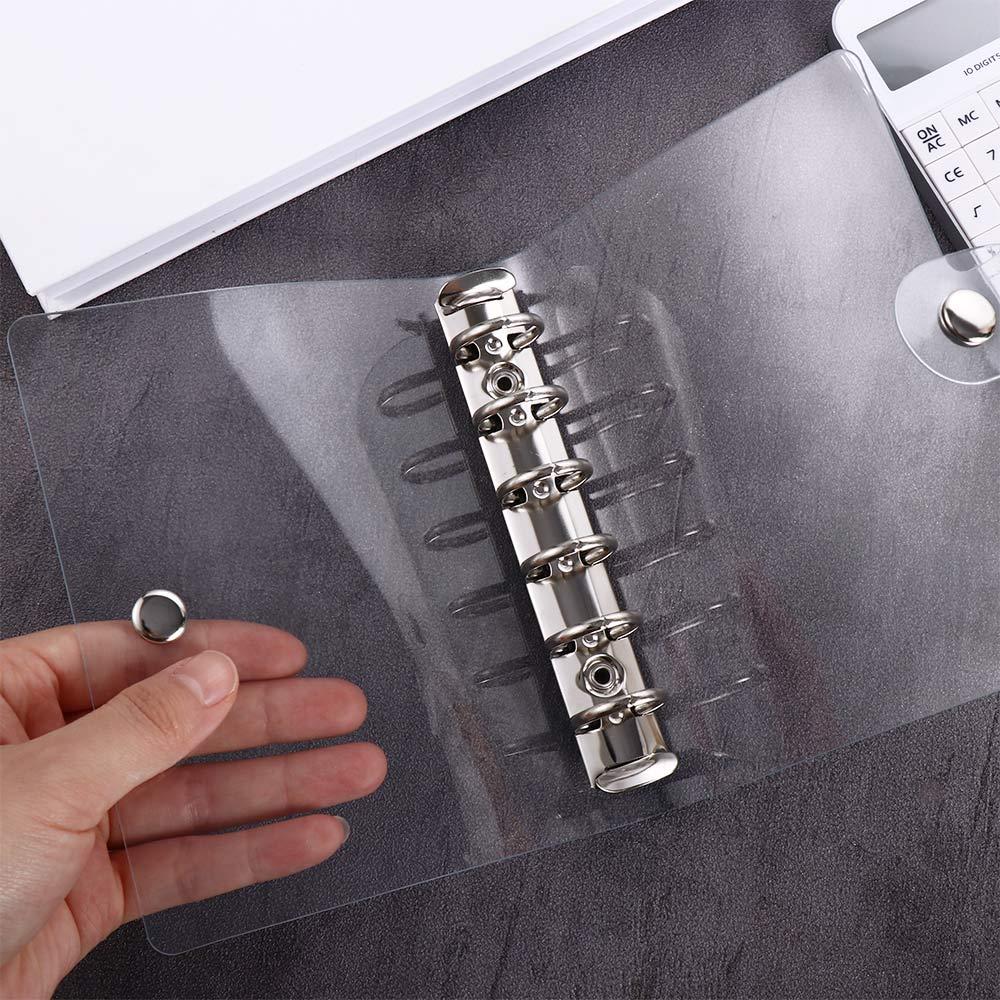 A4/A5/A6/A7 Schul-Klemmhefter Kunststoff Transparent Loseblatt Ringbuch Planer Notizbuch