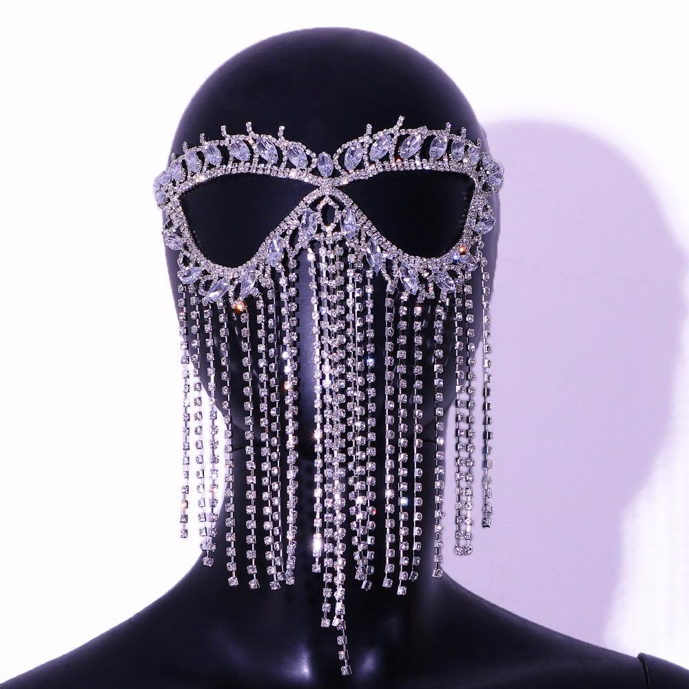 Neuer Stil Strass Halloween Party Make-up Maske - Modisches Europäisches und Amerikanisches Design