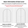 Thickened Washable Clothes Hanging Dust Cover Cover Suit Coat Transparent Fully Enclosed With Zipper Clothes Storage Bag