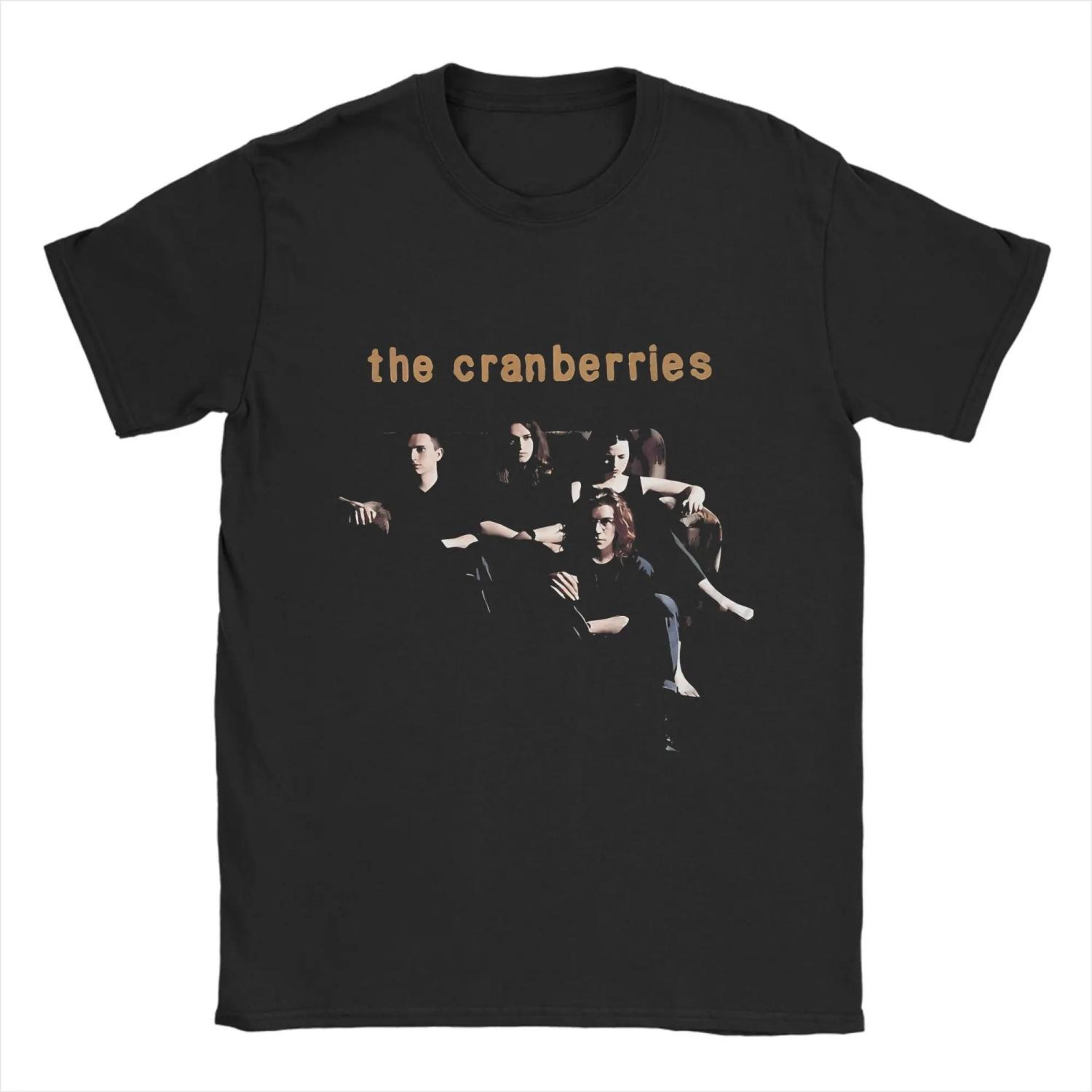

The Cranberries T-Shirts for Men Novelty Pure Cotton Tees Round Collar Short Sleeve T Shirt New Arrival Clothing S чёрный
