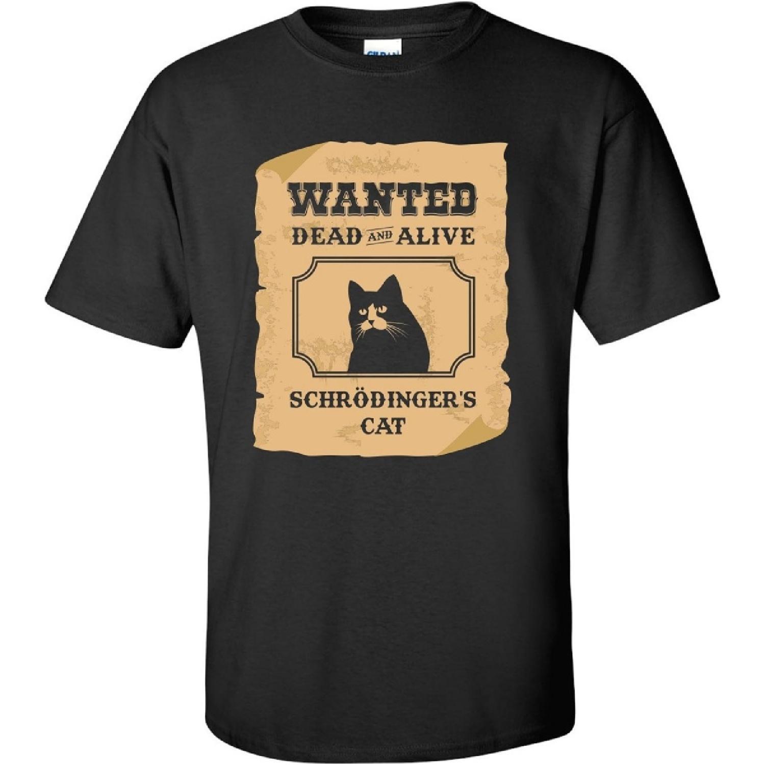 Wanted Dead and Alive - Schrodinger s Cat Basic Cotton T-Shirt XXXXXL разноцветный