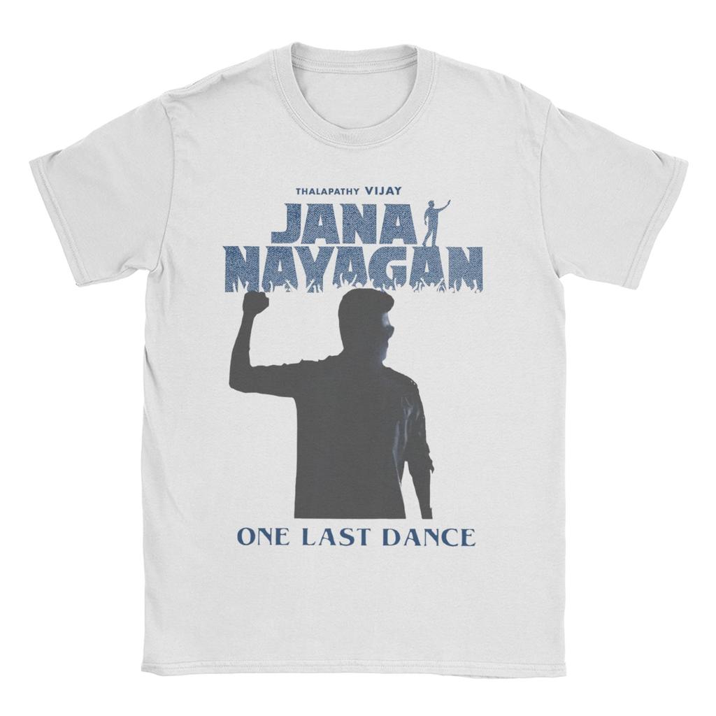 Thalapathy Vijay Jana Nayagan One Last Dance Men Womens T Shirt Tee Shirt Short Sleeve TShirts Cotton Printed Clothing