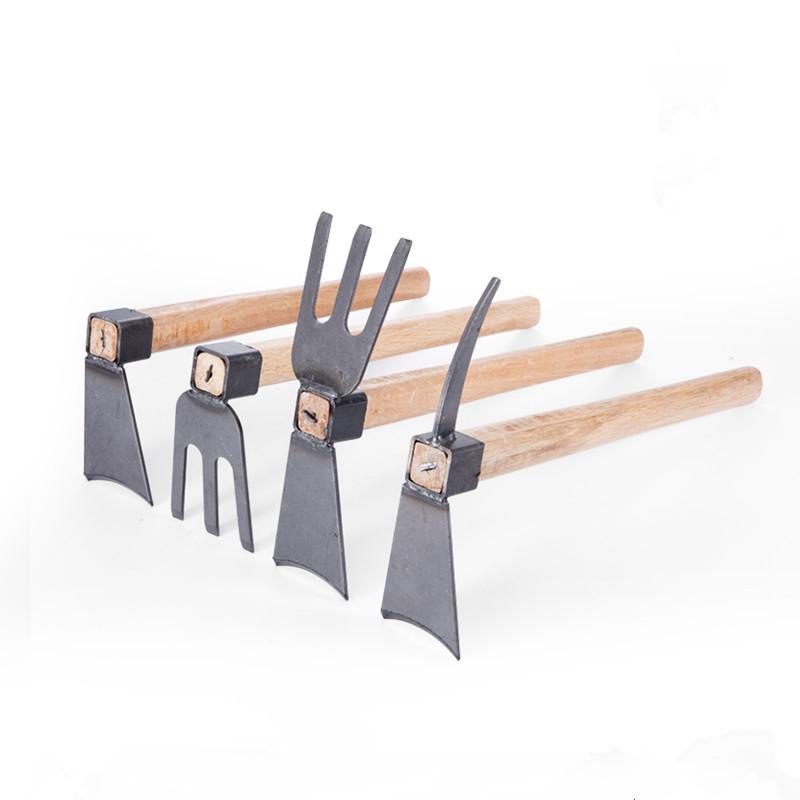 Short-Handled Gardening Hoe and Rake for Weeding and Vegetable Care