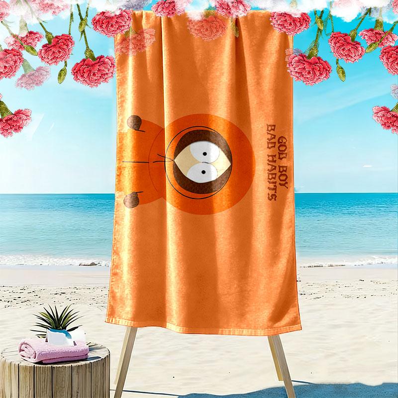 Kenny McCormick Print Beach Towel, Large Soft Quick Dry Towel for Beach Camping Swimming