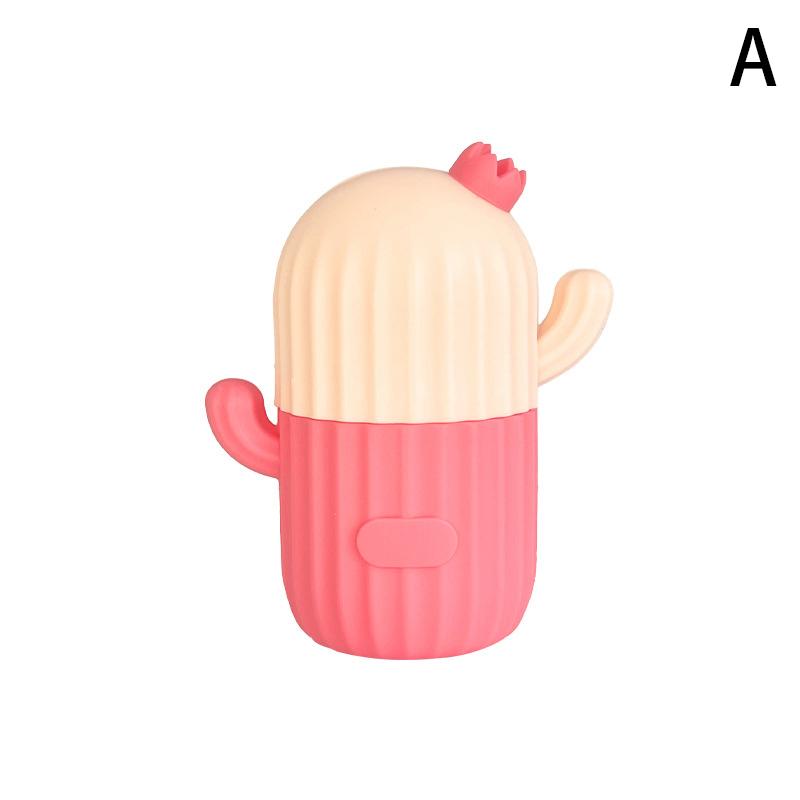 Față gheață zăbrele în formă de cactus mucegai cub de gheață silicon pentru înghețare masaj facial rulant instrument reutilizabil pentru îngrijirea pielii instrument de răcire cu gheață