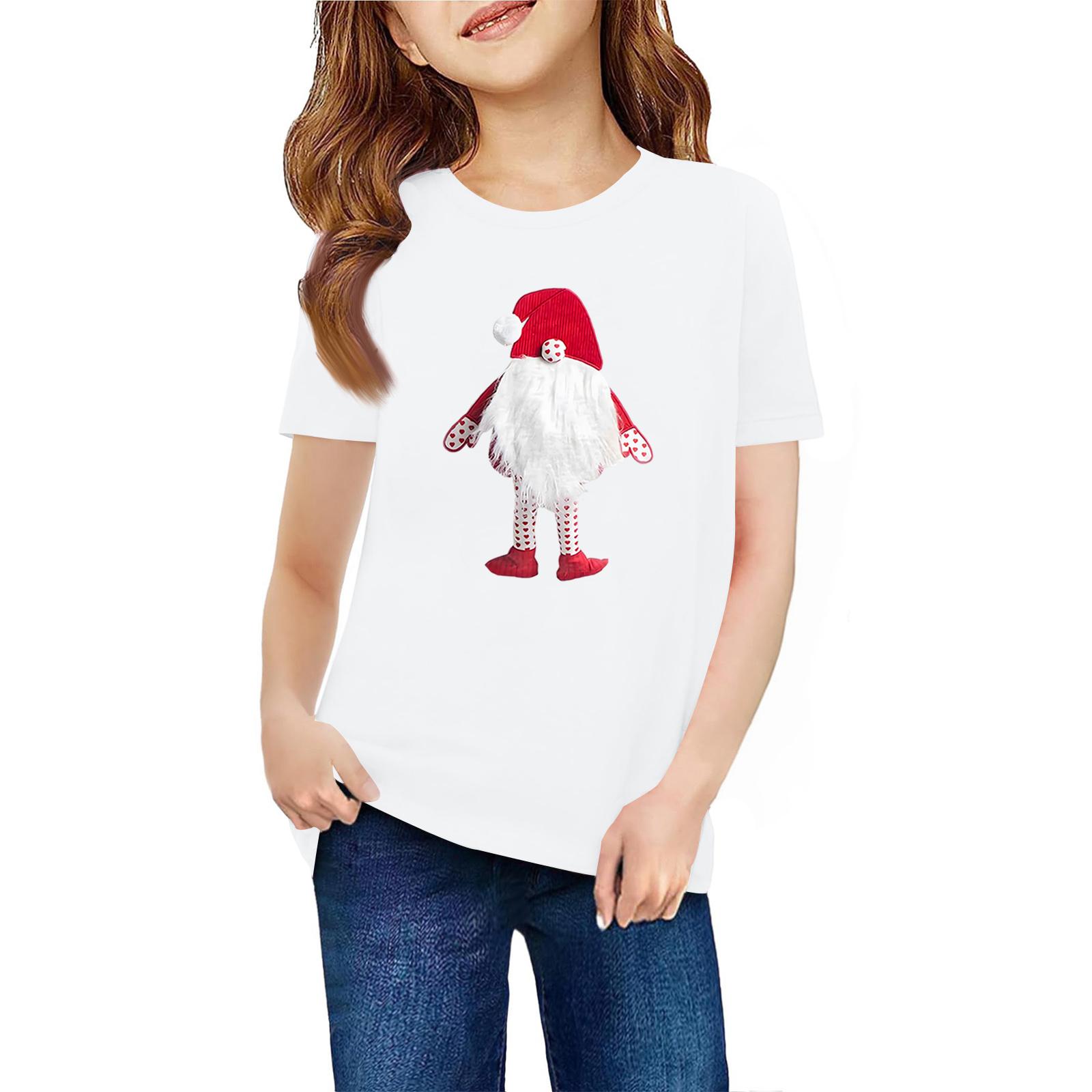 

Детская футболка с коротким рукавом и принтом животных, повседневный топ 160 белый