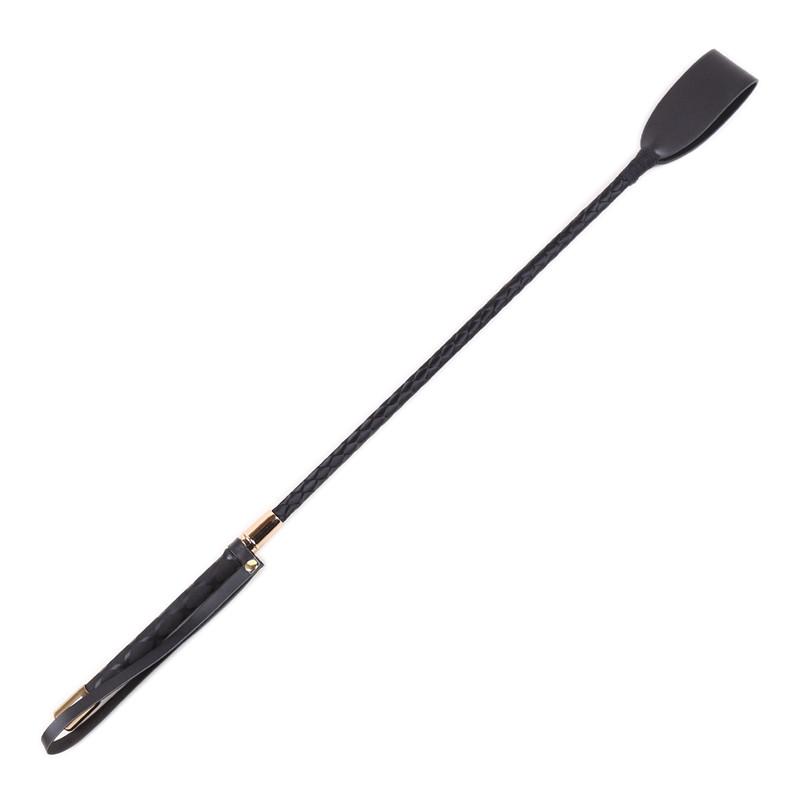 60CM Black PU Leather Spanking Paddle Long Whip Flirting Slave  Bondage Flogger Sex Toys For Woman G Spot Adults Sex Shop 18