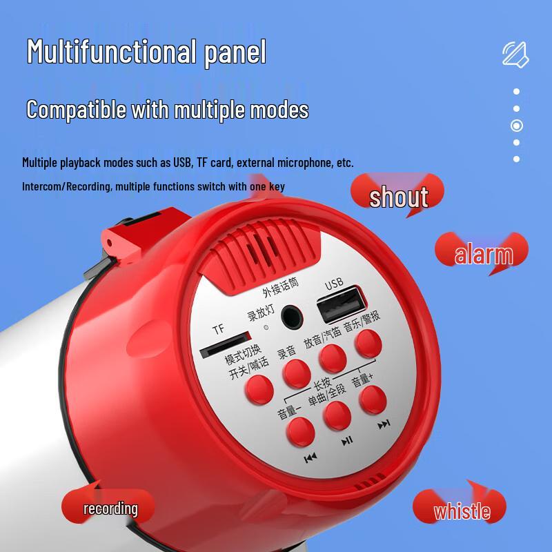 Newman 901L Portable Rechargeable Handheld Megaphone CN Plug (adapter Included)