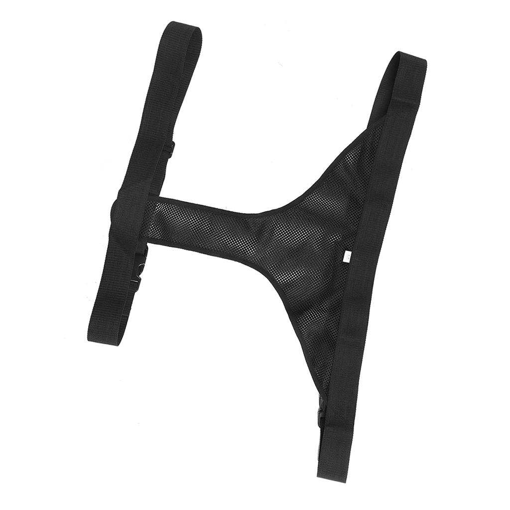 Black Breathable Adjustable Wheelchair Seat Belt Cushion Safety Harness Straps for Elderly