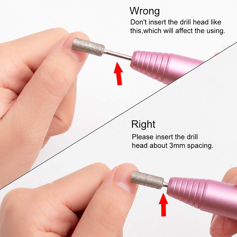 Electric Professional Nail File Kit, Manicure, Pedicure, Polishing, Shaping Tools, Portable Electric Nail Sharpener