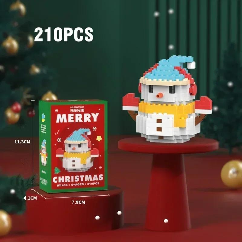 

Christmas Gifts Constructing Block Series Santa Claus Reindeer Puzzle Assembly Bricks Table Adornment Toys ideal for Child Chrismas Gift