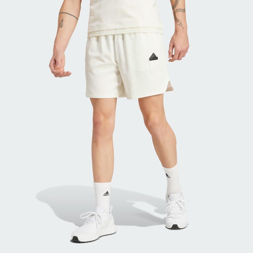Adidas Embroidered Woven Shorts Men Shorts White IP3798