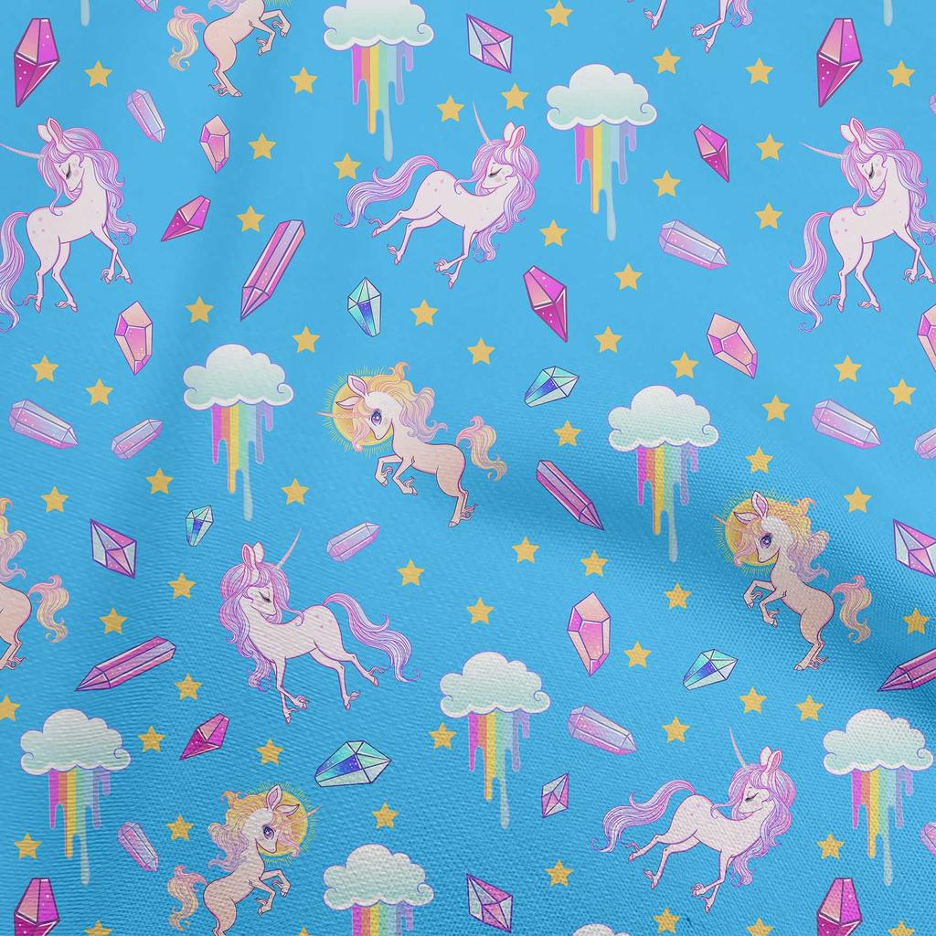 oneOone Cotton Flex Pale Yellow Fabric Kawai Diy Clothing Quilting Fabric Print Fabric By Yard 40 Inch