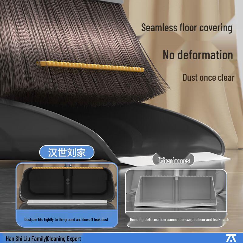 Household Broom, Mop & Dustpan 3-Piece Cleaning Set