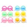 Round Flower Sun Glasses for Children Girls Boys Outdoor Cute Daisy Sunglasses Sun Protection Shades Fashion Party UV400 Eyewear
