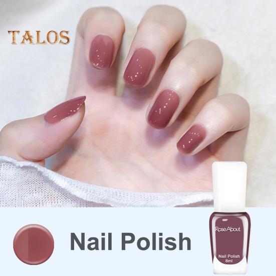 8ML Peelable Nail Polish Long Lasting Quick Drying Water-based Nail Lacquer DIY Nail Art Home Salon Women Toenail Fingernail Manicure Gel Polish