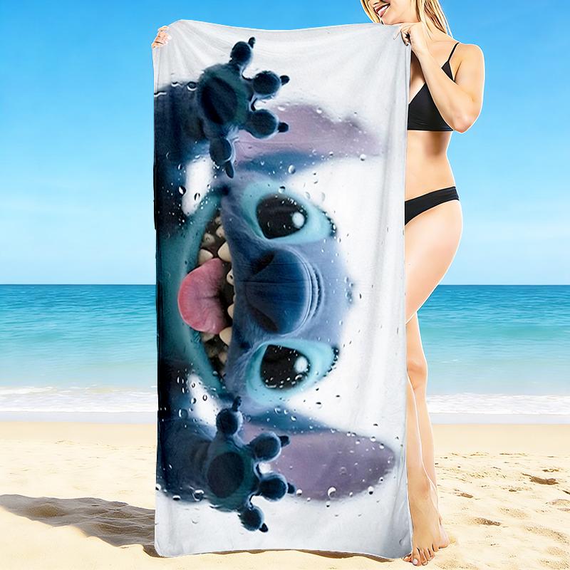 1Pc Stitch Water Reflections Beach Towel Quick Dry Multiuse For Beach Pool Gym Yoga Home Travel Christmas Halloween Xmas Gift Y1971