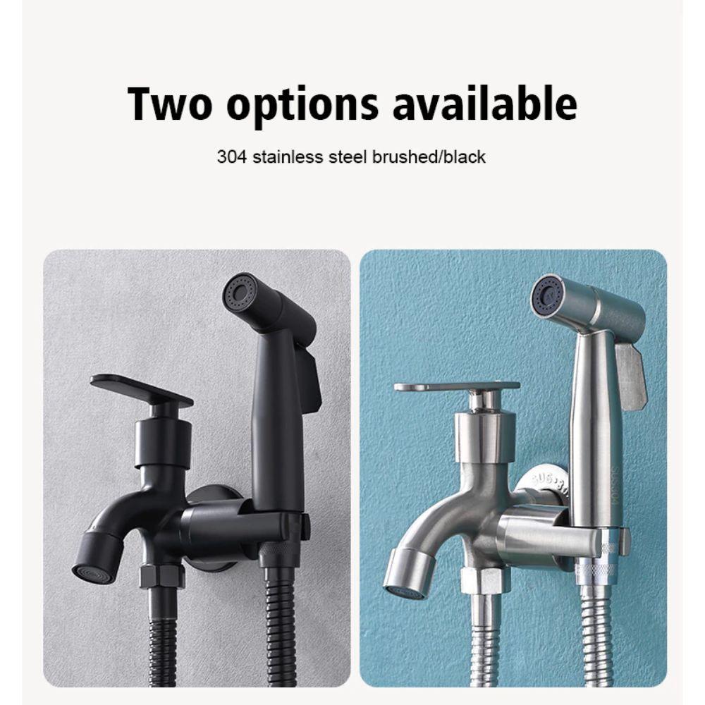 G1/2 Interface Bathroom Showerhead Set 1 In 2 Out Two Way One-Key Stop Handheld Shower Hand High Pressure Easy To Install