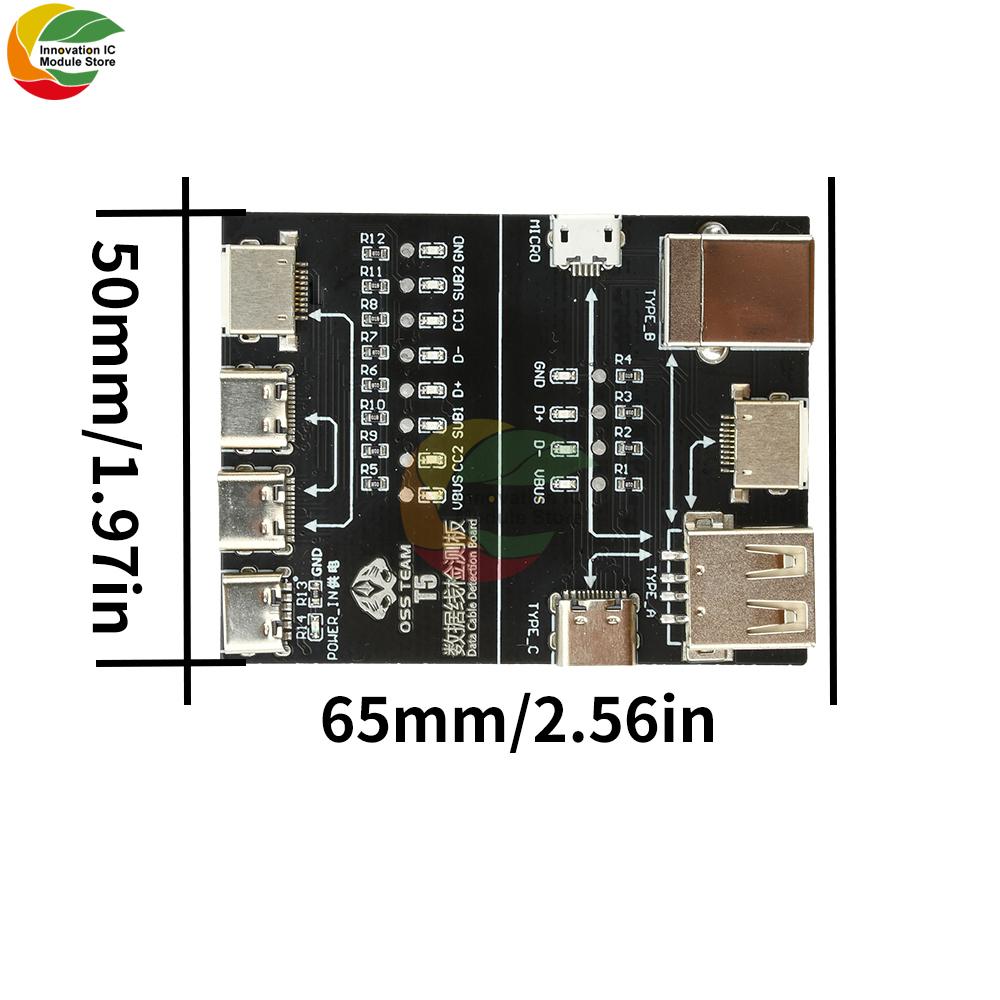 T5 Multifunctional Interface Cable Detection Module, Data Cable Testing Board, Abnormal Testing, Fast Detector