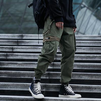 Men Pants  Hip Hop Streetwear Joggers Sweatpants Casual Cotton Harem Trousers Harajuku Autumn Cargo Pants Men