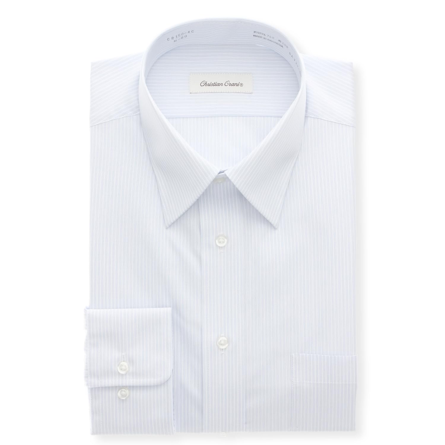 

Мужская деловая рубашка Yofuku no Aoyama, не требующая глажки, с длинным рукавом, устойчивая к сминанию, обычный воротник, стандартный размер, синяя/в полоску