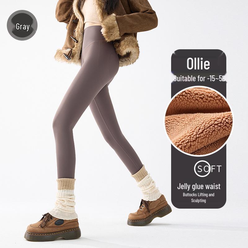 913# Women's Fleece-lined Slimming Leggings: Thick, Warm, Shaping Shark Pants for Autumn/Winter