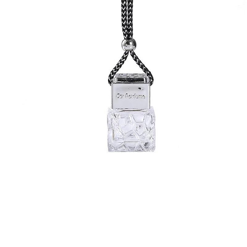 G019 Aromatherapy Car Pendant - 10ml Refillable Perfume Bottle with Custom Logo Water Cube
