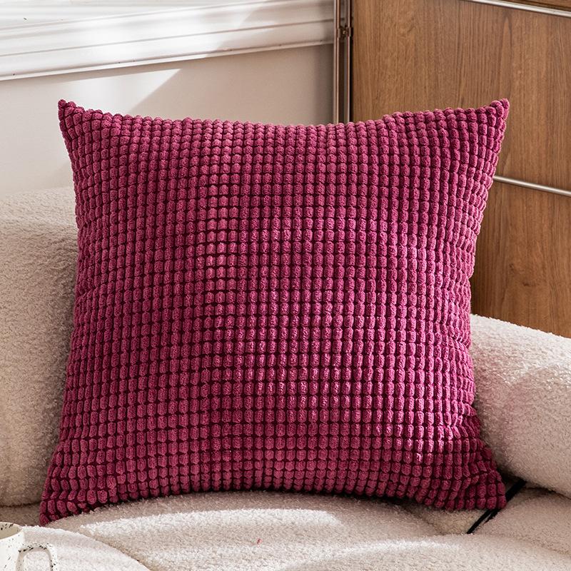 Solid Color 40/45/50cm Throw Pillow CaseSoft Home Decorative Pillow Cover 45*45 Chair Car for Bedroom Sofa Cushion Cover Square