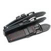 18 19 20 21 22mm Soft Black with White Red Stitches Genuine Leather Watchband For Samsung S2 S3 Military Big Pilot  Watch Strap