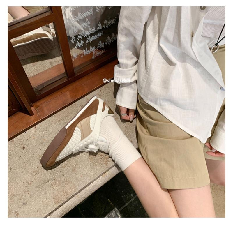 

Комфорт~ Ретро сетчатые дышащие повседневные кроссовки из коровьей кожи женские 40 коричневый