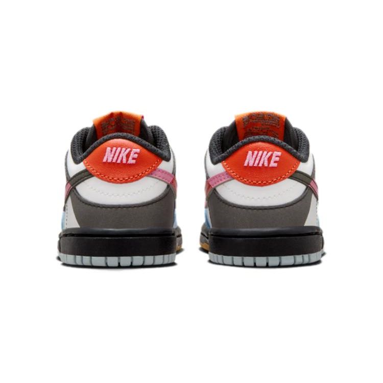 Nike Dunk Low TD Scarpe da Ginnastica Dance Baby Multicolor Summit-White Light-Armory-Blue FN0029-100