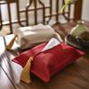 Nordic Style Tissue Box Fabric Bag Cover Portable Pumping Napkin Storage Rectangle Monochromatic Car Office