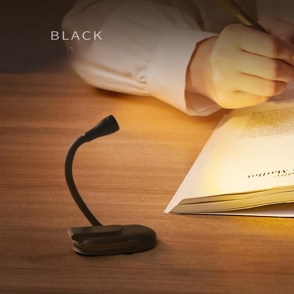 

Креативный мини-клипсовый светильник Портативный прикроватный ночник для общежития для учебы Защита глаз Перезаряжаемый светодиодный светильник-прищепка для чтения книг 3W