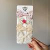 4Pcs/set Solid Flowers Print Bowknot Hair Bow Clips Baby Girls Lace Cotton Linen Barrettes Safety Hairpins Headwear Accessories