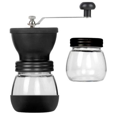 Manual Coffee Grinder Mill Hand Beans Nuts Adjustable Conical Ceramic Burr Spice